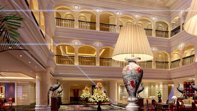 Luxury Blue Horizon Hotel Dongying Interior foto